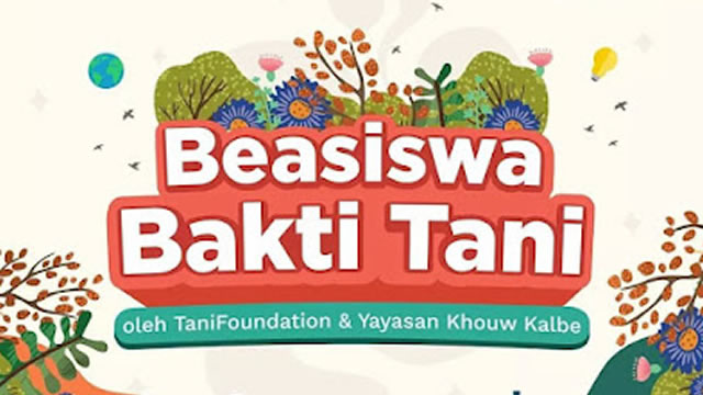 Beasiswa S1 Bakti Tani 2022 (End: Juni 2022)